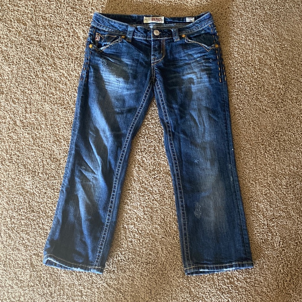 Mek Ohio Capri 26 Jean Dark Wash Ankle Cropped